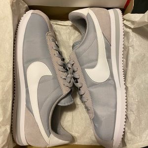 Gray nylon Nike cortez